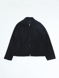 YOKO SAKAMOTO ZIP BLOUSON BLACK NUBUCK LEATHER YS-26AW-05