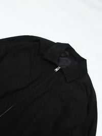YOKO SAKAMOTO ZIP BLOUSON BLACK NUBUCK LEATHER YS-26AW-05