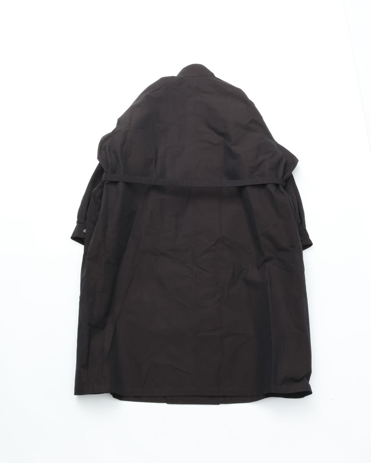 HAVERSACK / 472532 80/2 Chambray Stand Collar Long Coat