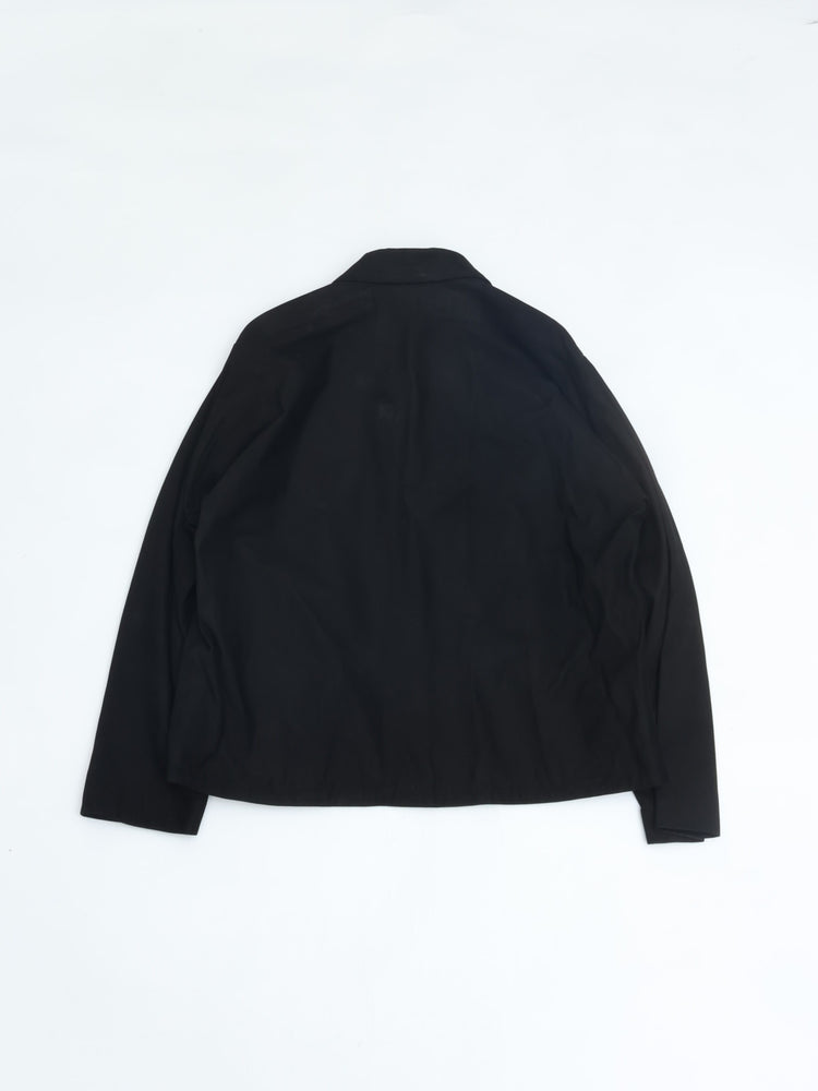 YOKO SAKAMOTO ZIP BLOUSON BLACK NUBUCK LEATHER YS-26AW-05