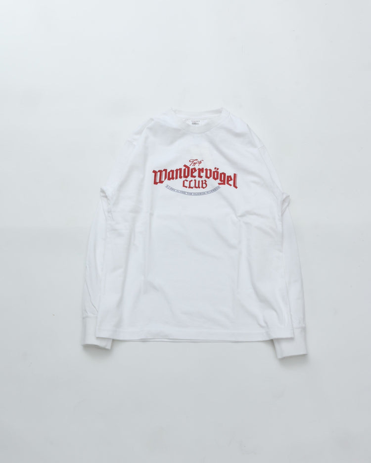 THE SHINZONE / Wandervogel CLUB LONG SLEEVE TEE 01 WHITE
