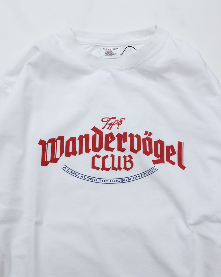 THE SHINZONE / Wandervogel CLUB LONG SLEEVE TEE 01 WHITE