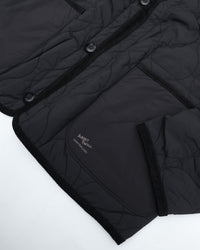 ARMY TWILL  QUILTING REVERSIBLE JACKET AM-2654007 BLACK