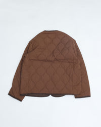 ARMY TWILL  QUILTING REVERSIBLE JACKET AM-2654007 BROWN