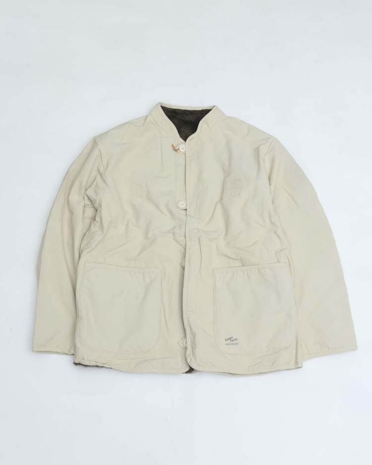 ARMY TWILL  COTTONNYLON REVERSIBLE JACKET AM-2654008 IVORY