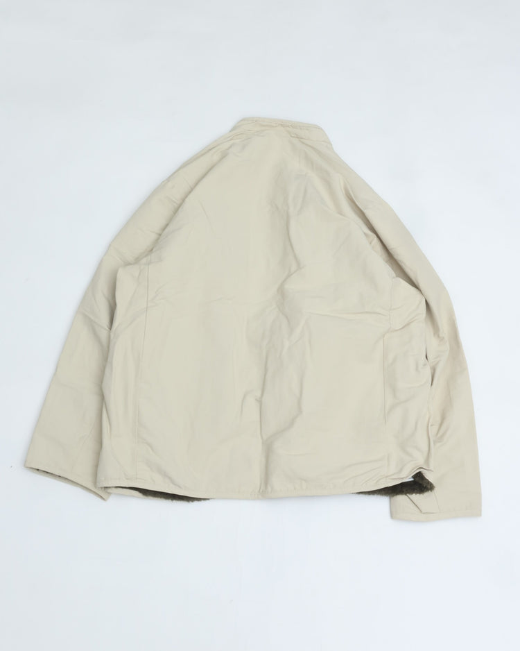 ARMY TWILL  COTTONNYLON REVERSIBLE JACKET AM-2654008 IVORY