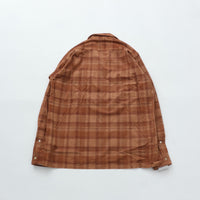 Riprap OPEN COLLAR SH L/S (21W PLAID CORDS) BRICK