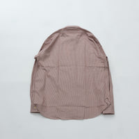 Riprap  FLAP POCKET SHIRT (COTTON VIYELLA) WHITE/RUST