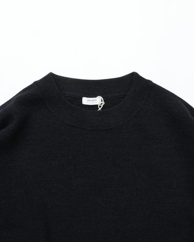 crepuscule  Co/Wo Moss stitch P/O BLACK
