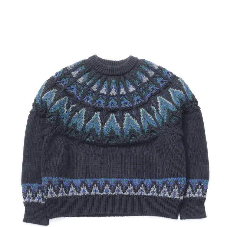 COOHEM / KOUHEN NORDIC KNIT P/OL size BLACK