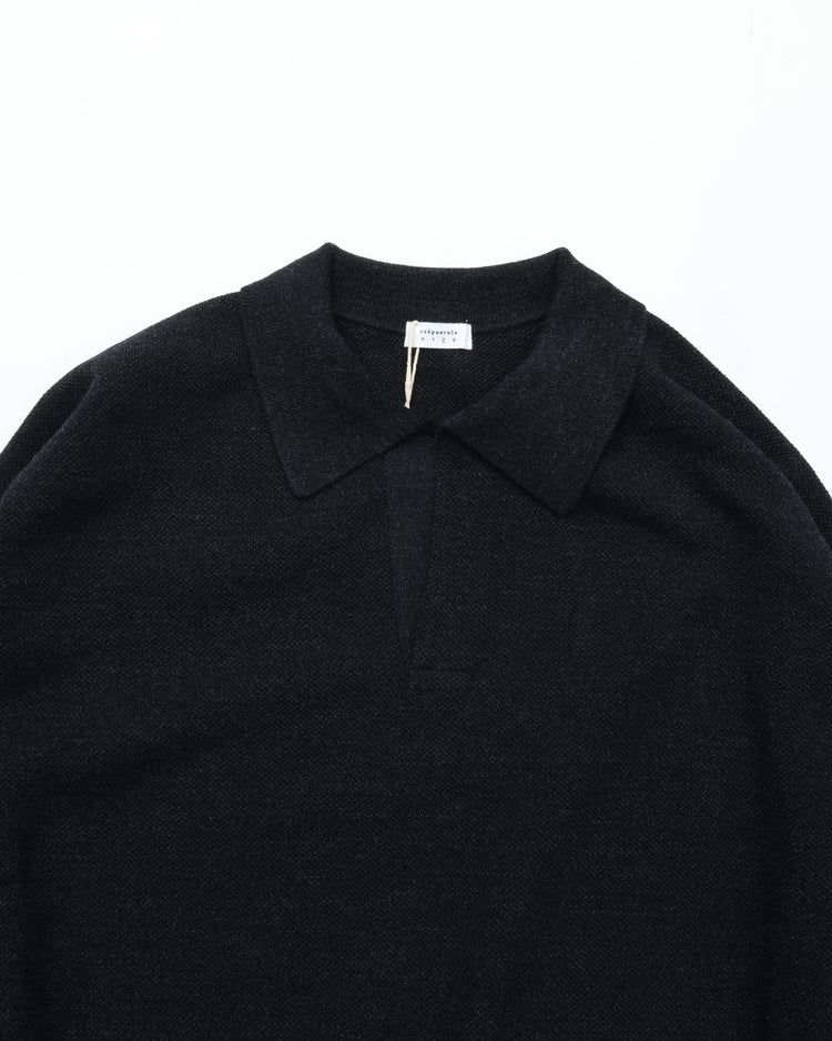 crepuscule Co/Wo Moss stitch Skipper BLACK