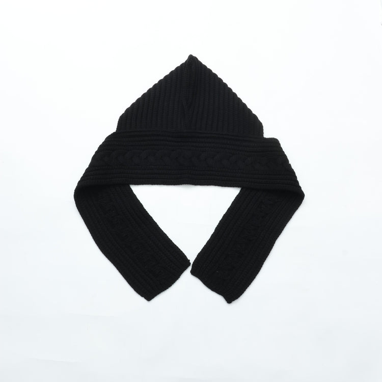 YASHIKI    Kanya Hooded Scarf（寒夜）YSK-26AW-AC01 BLACK