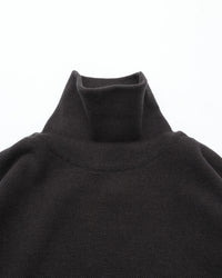crepuscule  Co/Wo Moss Stitch Turtle Neck CHARCOAL