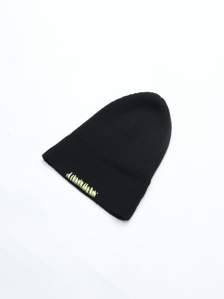 MEYAME HAND-EMBROIDERED KNIT CAP MEY-2528 BLACK