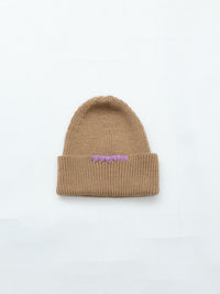 MEYAME HAND-EMBROIDERED KNIT CAP MEY-2528 BEIGE