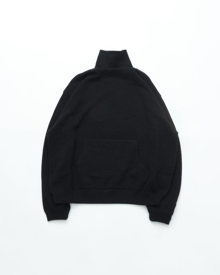 crepuscule  Co/Wo Moss Stitch Turtle Neck BLACK