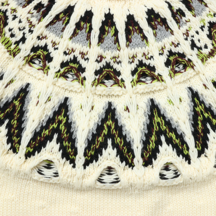 COOHEM / KOUHEN NORDIC KNIT P/OL size WHITE