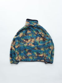 MEYAME PRINT SOLID REVERSIBLE FLEECE JACKET MEY-2511 BLUE