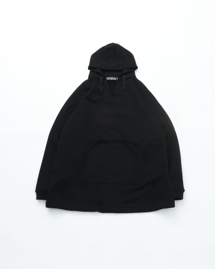 HAVERSACK / 812520　ハイゲージ裏毛　ラグランパーカー 05 BLACK