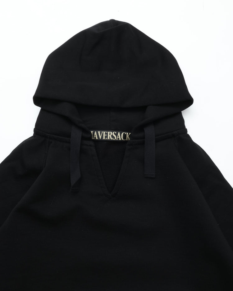 HAVERSACK / 812520　ハイゲージ裏毛　ラグランパーカー 05 BLACK