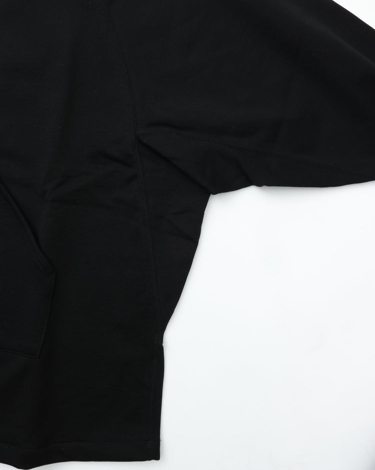 HAVERSACK / 812520　ハイゲージ裏毛　ラグランパーカー 05 BLACK