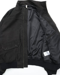 CCU HIGH NECK BLOUSON COW LEATHER