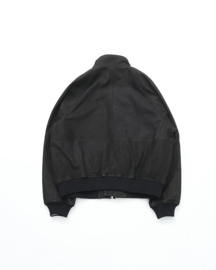 CCU HIGH NECK BLOUSON COW LEATHER