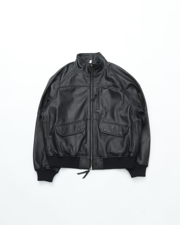 CCU HIGH NECK BLOUSON SHEEP LEATHER
