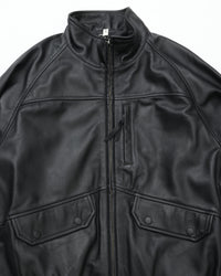 CCU HIGH NECK BLOUSON SHEEP LEATHER