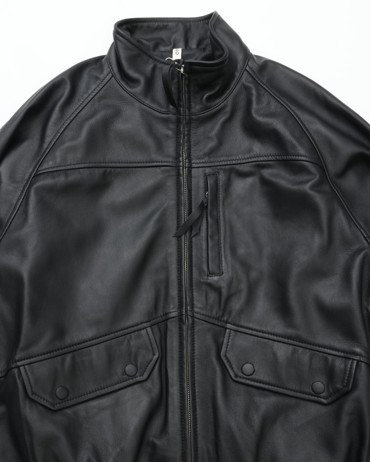 CCU HIGH NECK BLOUSON SHEEP LEATHER