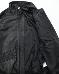 CCU HIGH NECK BLOUSON SHEEP LEATHER