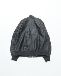 ARMY TWILL VEGAN LEATHER BLOUSON