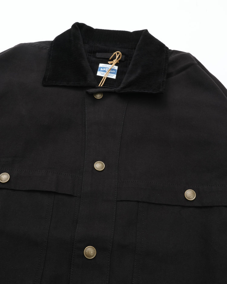 ARMY TWILL DUCK LOGGER JACKET BLACK