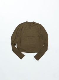 MEYAME  TEAR SHAPE KNIT OLIVE
