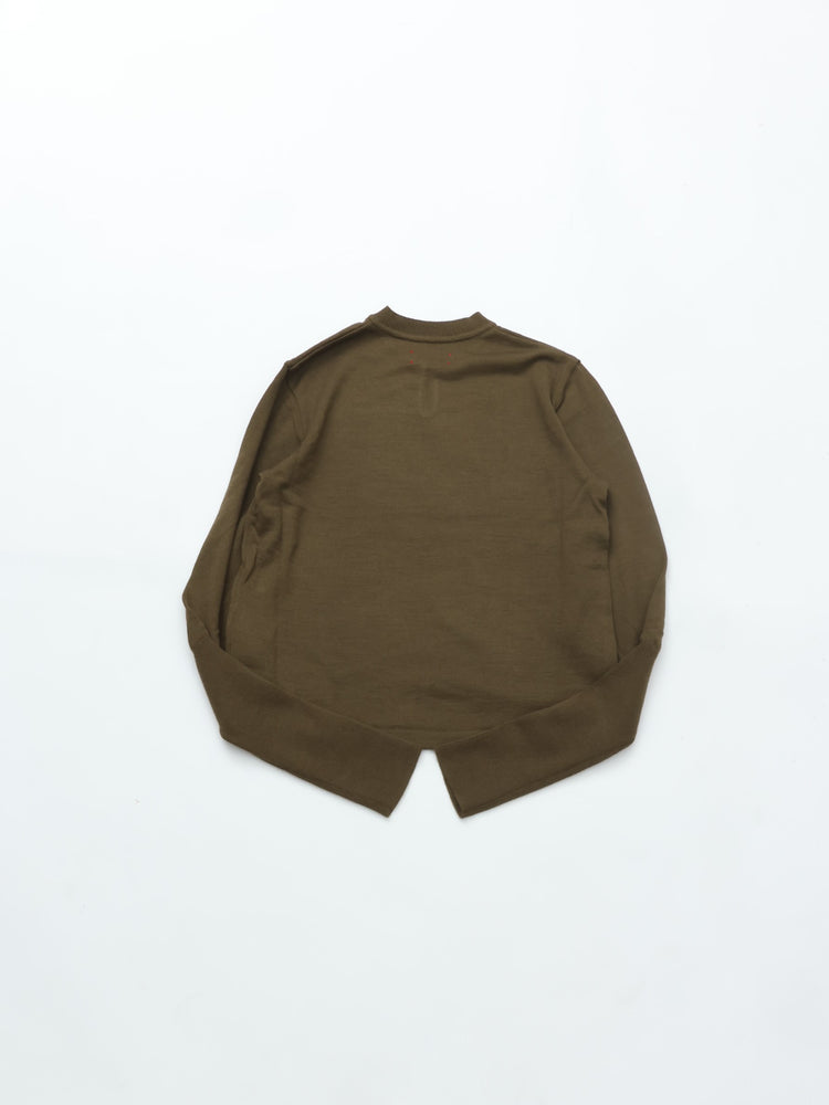 MEYAME  TEAR SHAPE KNIT OLIVE