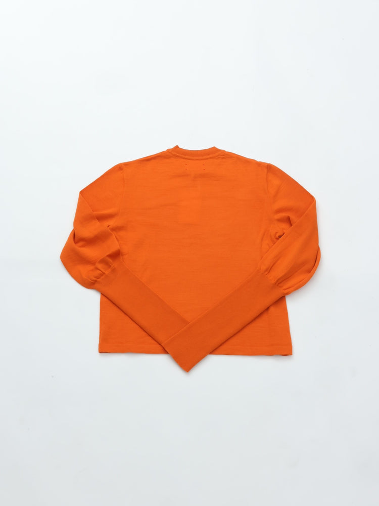 MEYAME TEAR SHAPE KNIT ORANGE