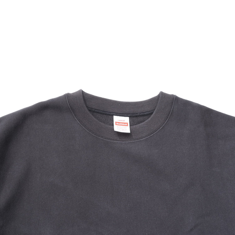 Healthknit / LOCKER WEIGHT SWEAT CREWNECK PULLOVER INK BLACK