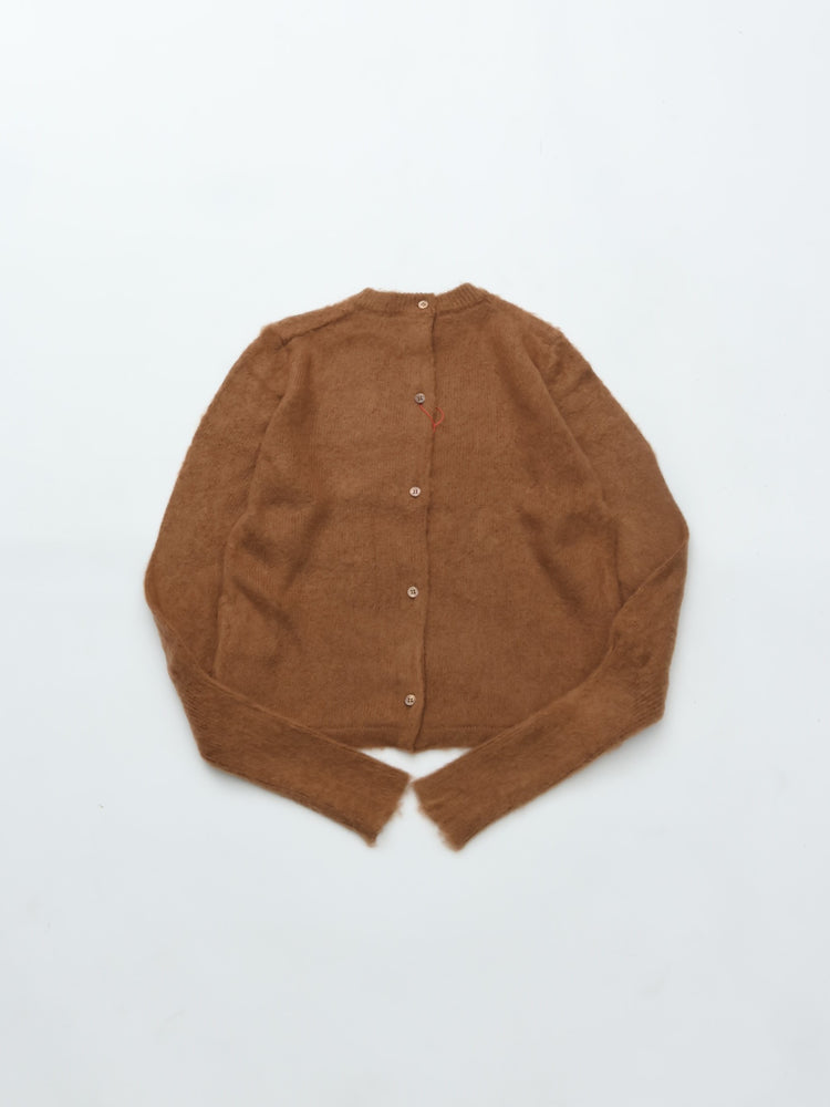 MEYAME FLUFFY PULLOVER / CARDIGAN BROWN