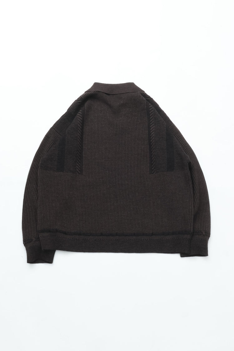 YASHIKI Setsuen Skipper Knit (Snow Smoke) BROWN