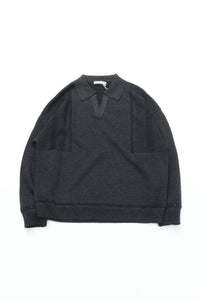 YASHIKI  Setsuen  Skipper Knit（雪煙） BLACK