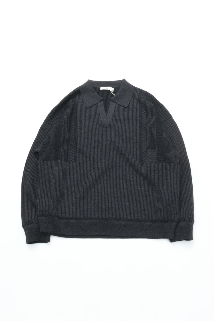 YASHIKI  Setsuen  Skipper Knit（雪煙） BLACK