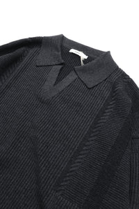 YASHIKI  Setsuen  Skipper Knit（雪煙） BLACK