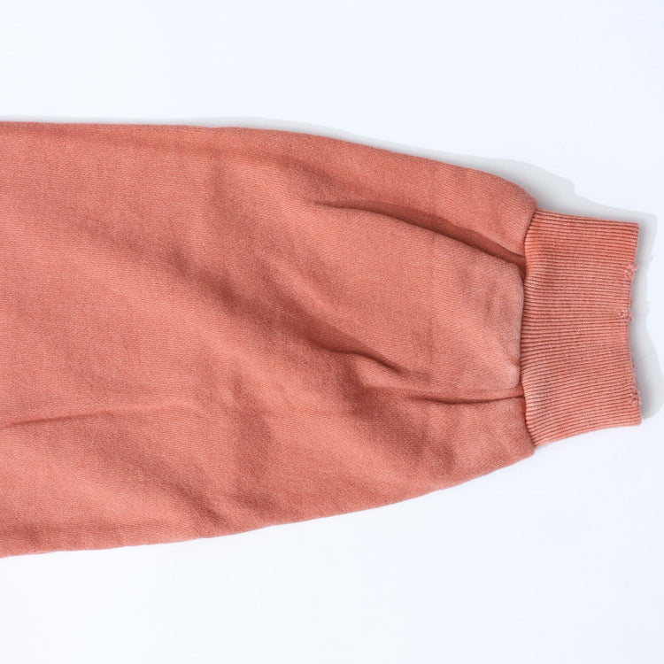 Work of Art Kendai /  Damaged Half Zip SH コットン ハーフジップスウェット RED