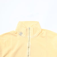 Work of Art Kendai /  Damaged Half Zip SH コットン ハーフジップスウェット YELLOW