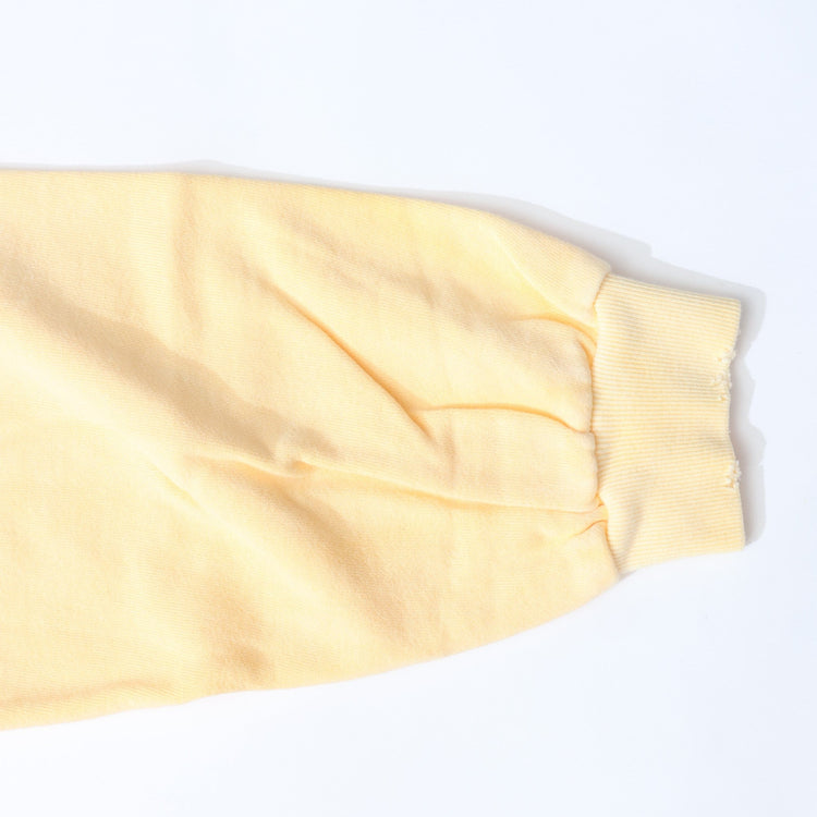 Work of Art Kendai /  Damaged Half Zip SH コットン ハーフジップスウェット YELLOW