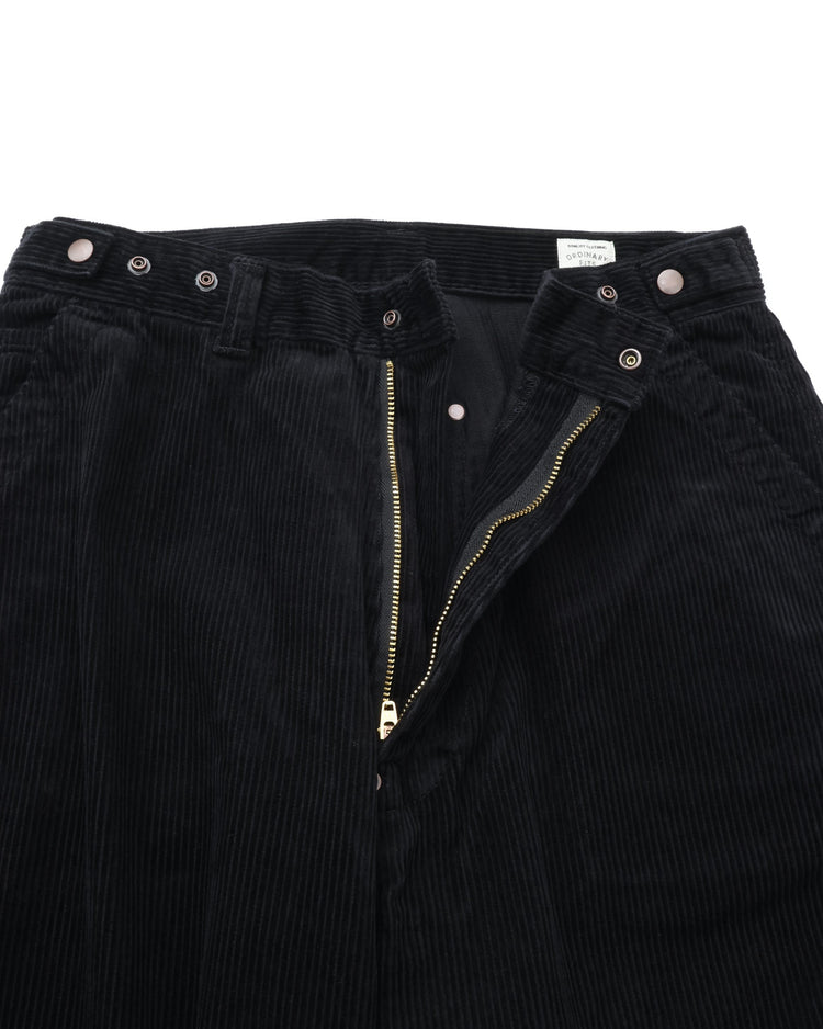 Ordinary fits CORDUROY BELL PANTS BLACK