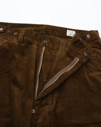 Ordinary fits CORDUROY BELL PANTS BROWN