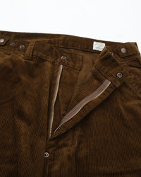 Ordinary fits  CORDUROY BELL PANTS BROWN