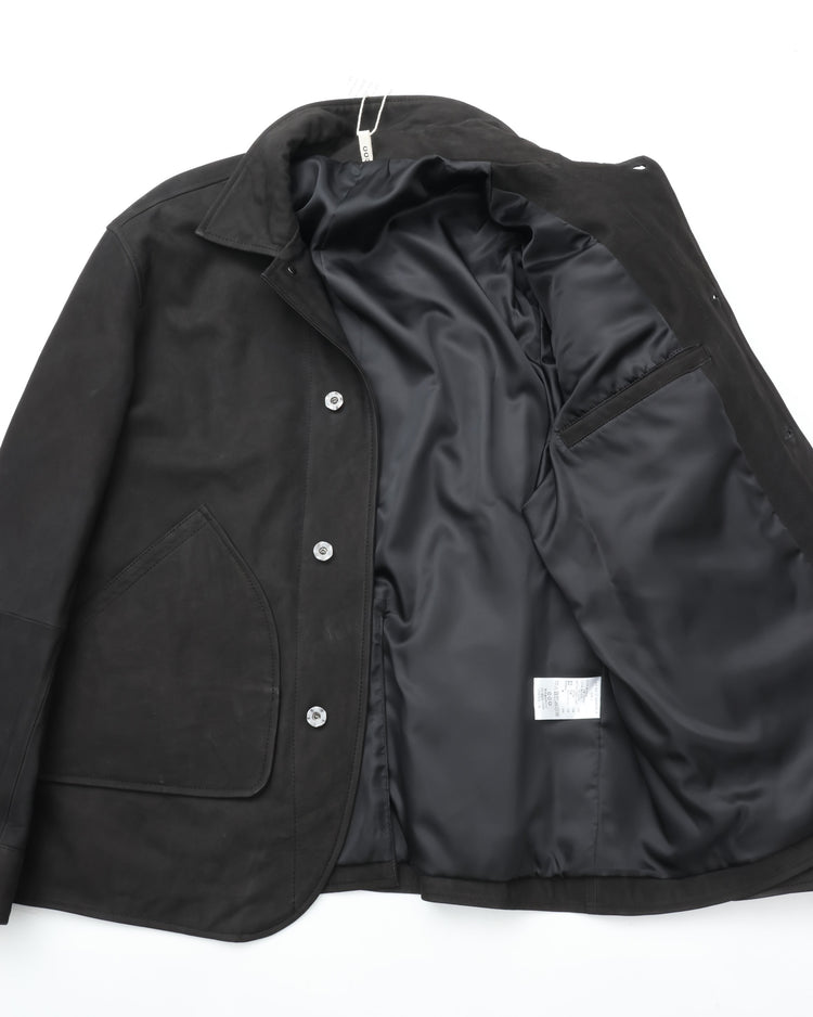 CCU  HUNTING JKT COW NUBUCK BLACK
