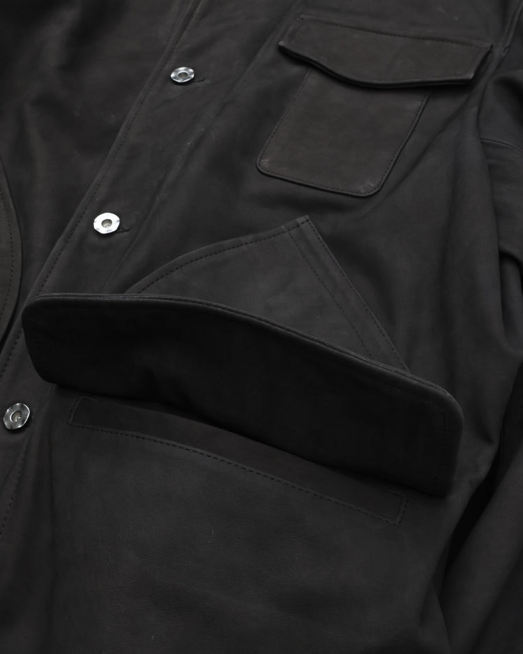 CCU  HUNTING JKT COW NUBUCK BLACK
